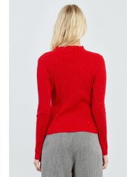 Ribbed undershirt with glitter