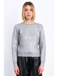 Lamé effect sweater