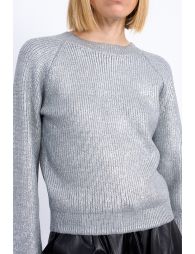 Lamé effect sweater