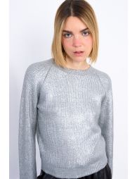 Lamé effect sweater