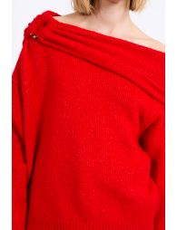 Asymmetrical knit sweater