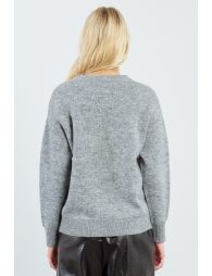 Pull en maille, motif nœud