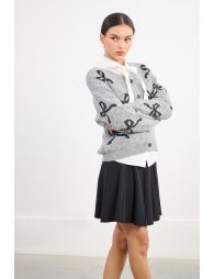 Cardigan à nœuds boutonnés