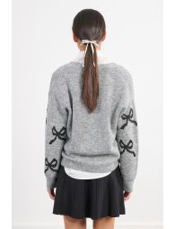 Cardigan à nœuds boutonnés