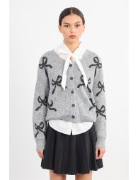 Cardigan à nœuds boutonnés