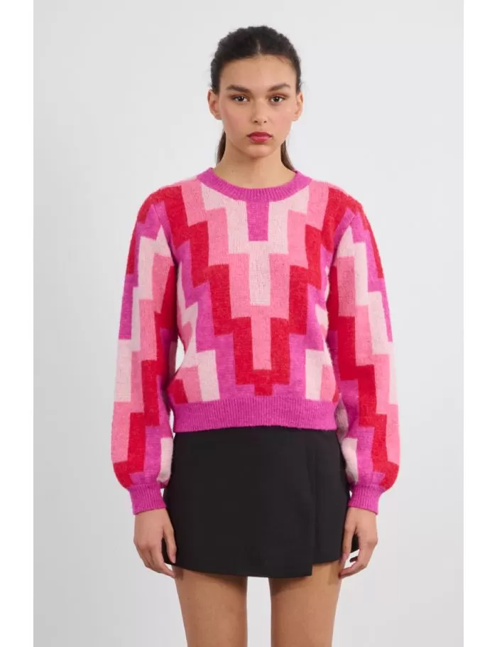 Pull à motif graphique