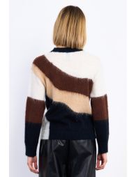 Pull en maille brossée
