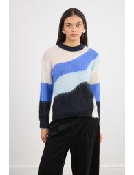 Pull en maille brossée