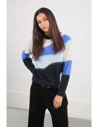 Pull en maille brossée
