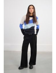Pull en maille brossée