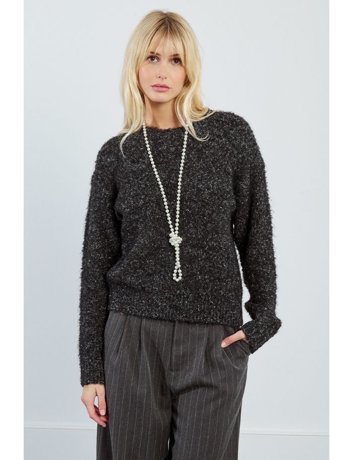 Terry knit sweater