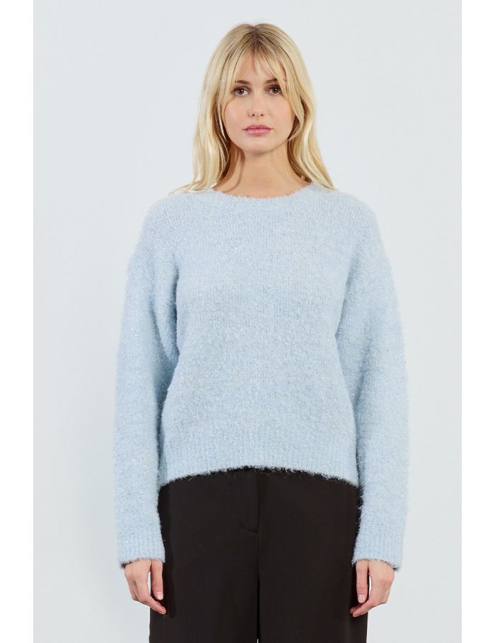 Pull en maille bouclette