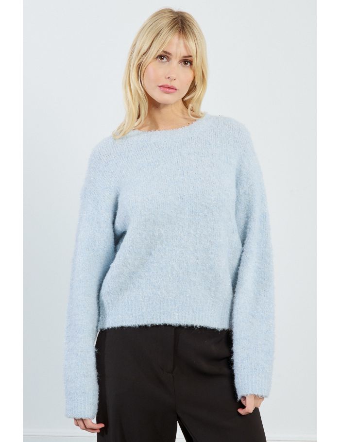 Pull en maille bouclette