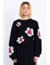 Jerseyde manga larga estampado flores