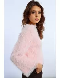 Pull large en maille texturée