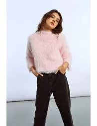 Pull large en maille texturée