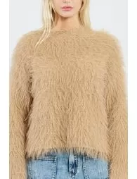 Pull large en maille texturée