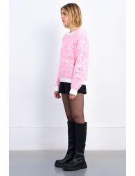 Graphic, textured sweater