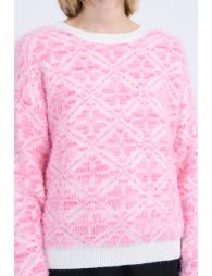Graphic, textured sweater
