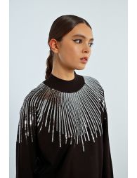 Sequin bust sweater