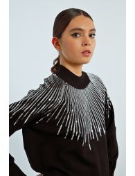 Sequin bust sweater