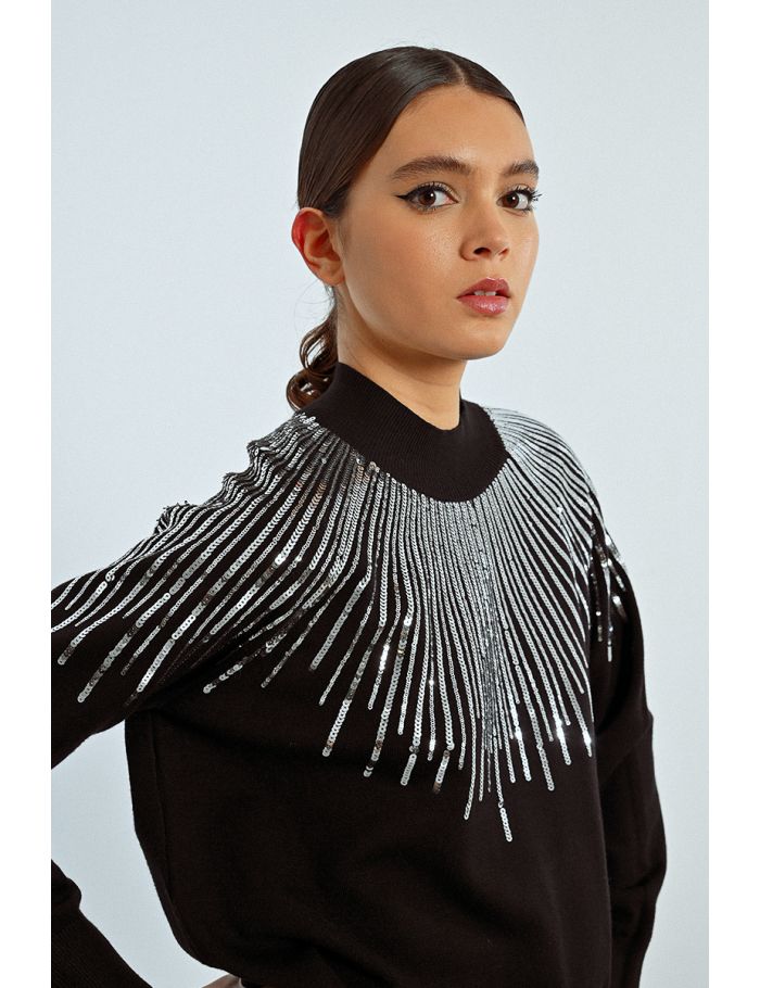 Jerseyde manga larga estampado rayas