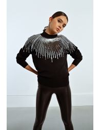Sequin bust sweater