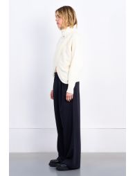 Turtleneck double-breasted sweater