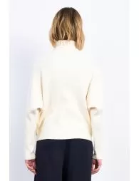 Pull croisé à col roulé