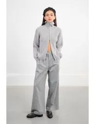Gilet zippé, col camionneur