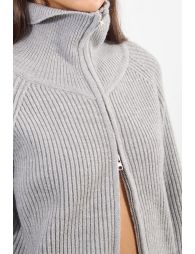 Gilet zippé, col camionneur