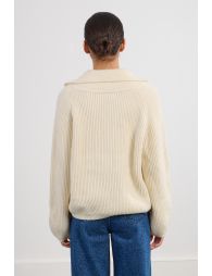 Gilet zippé, col camionneur