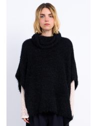 Turtleneck poncho