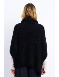 Turtleneck poncho