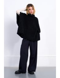 Turtleneck poncho