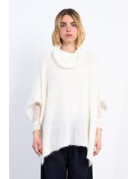Turtleneck poncho