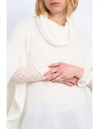Turtleneck poncho