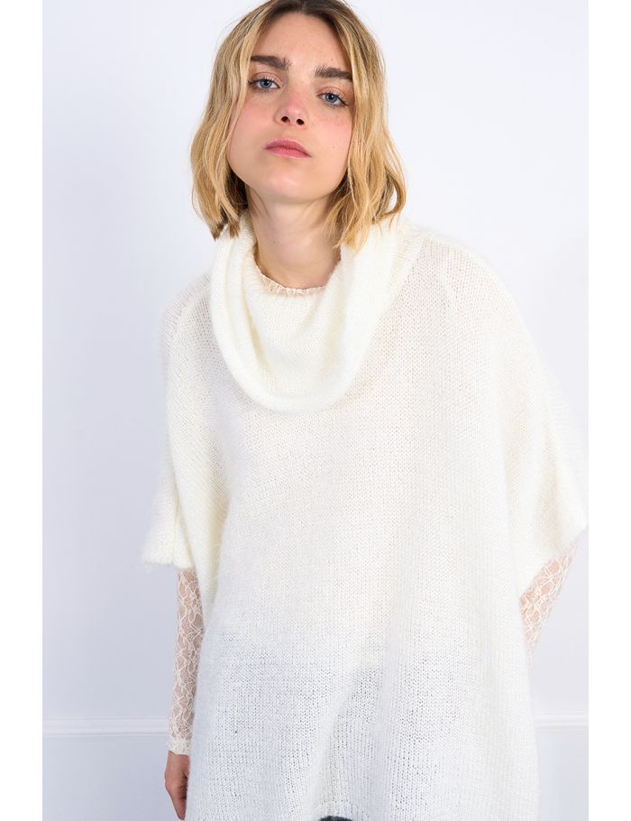 Turtleneck poncho