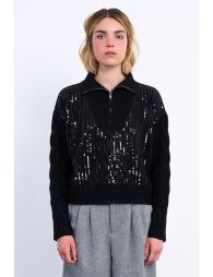 Pull camionneur à sequins