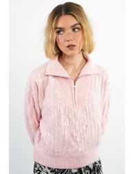 Pull camionneur à sequins