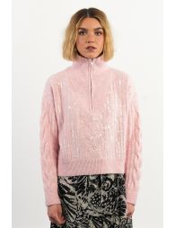 Pull camionneur à sequins