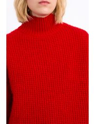 Pull oversize, maille carrée