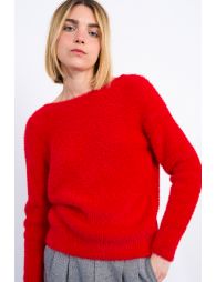 Fluffy knit sweater