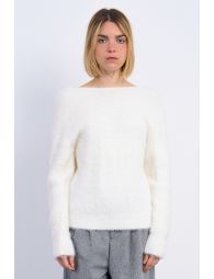 Fluffy knit sweater