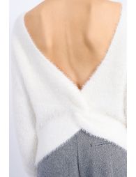 Fluffy knit sweater