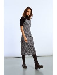 Ruffle print dress
