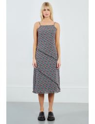 Ruffle print dress