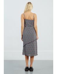 Ruffle print dress