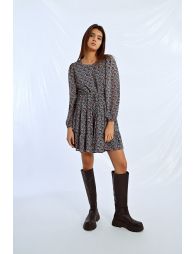 Robe courte fleurie