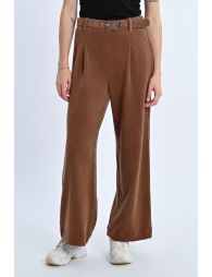Wide velvet trousers